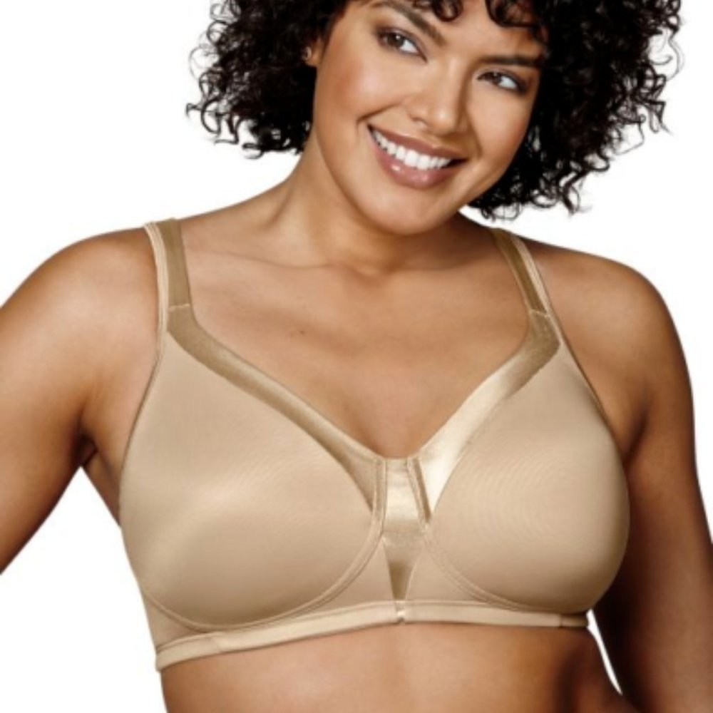 Playtex NWT Nude Sleek Full-Figure Wireless Bra 4803